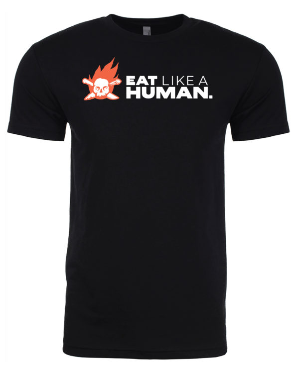 Eat Like A Human Black Short Sleeve