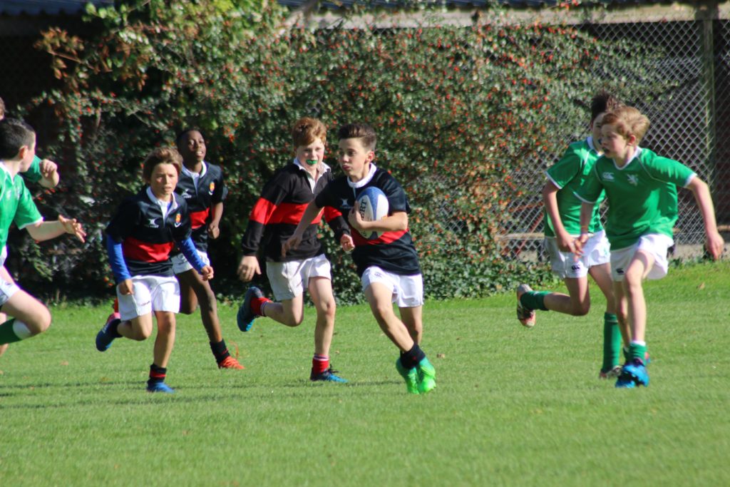 Billy playing rugby in Ireland