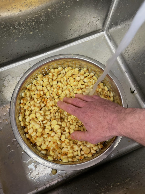 Washing Corn