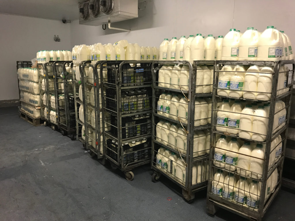 Visiting the Village Dairy in Ireland August 2017 | view from inside their refrigerated room