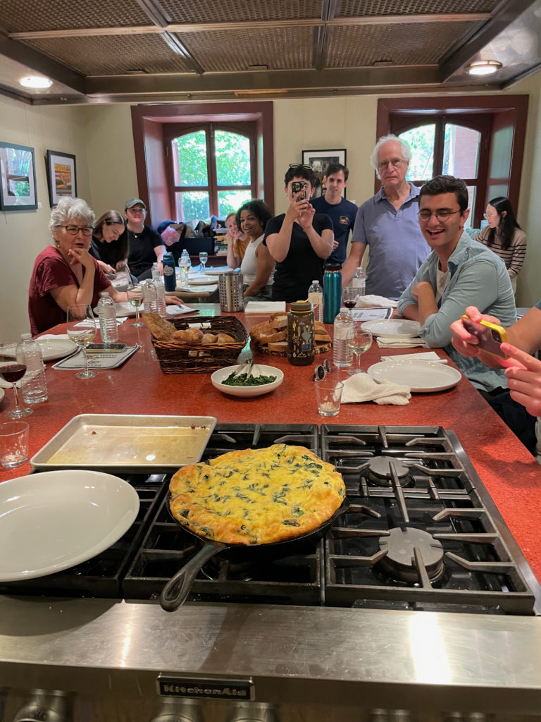 Class cooking at Hill Center