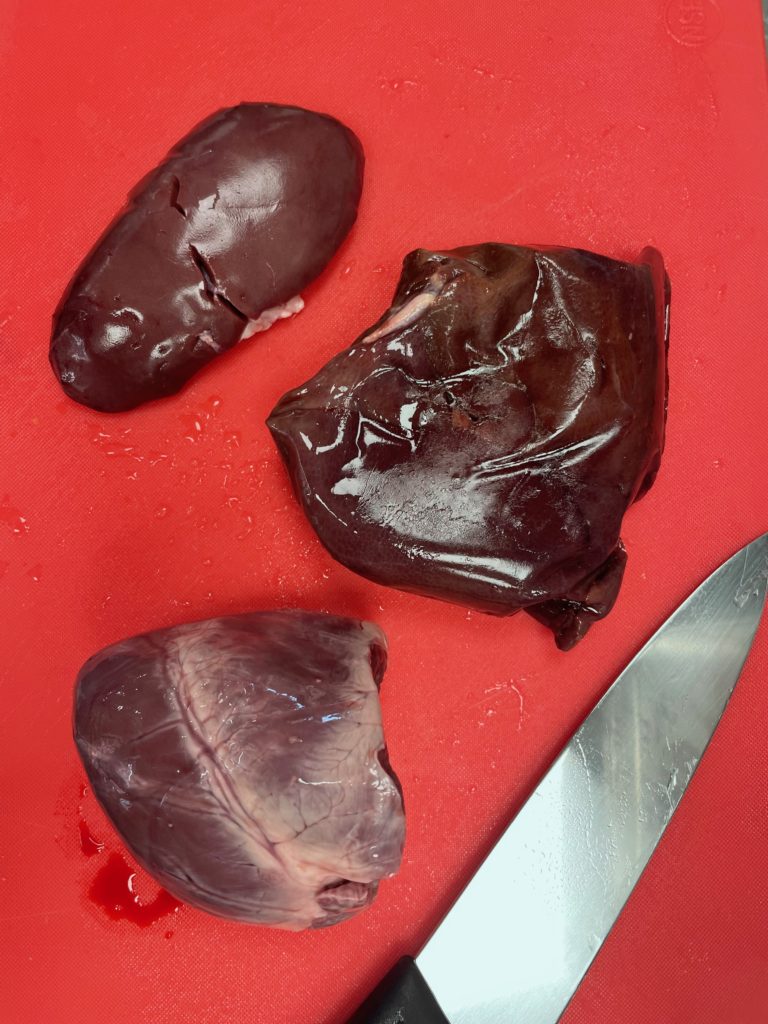 Organ meat for scrapple