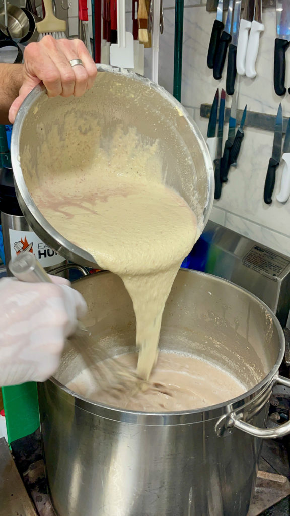 Making thickener for scrapple